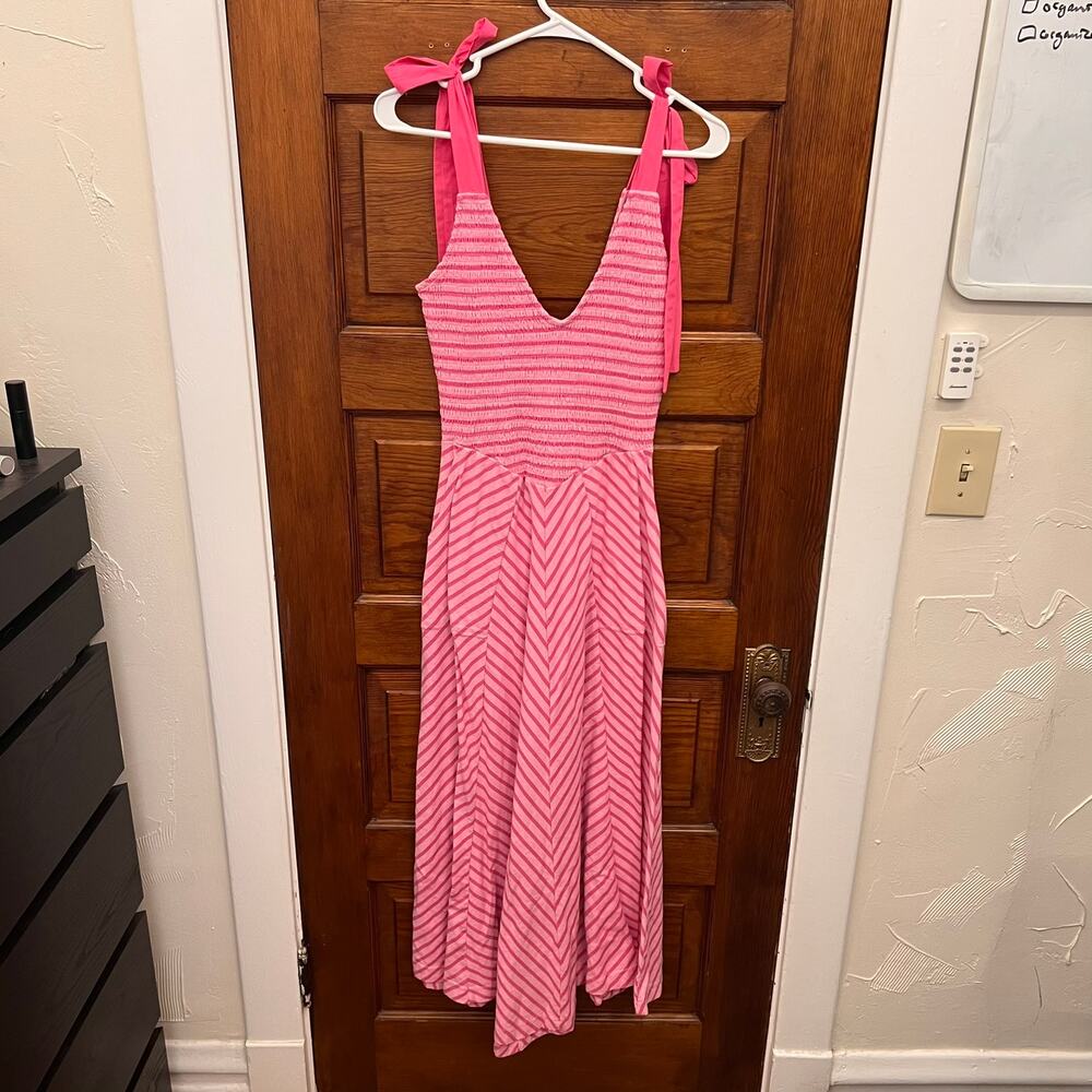 Free People Women's Pink Cecelia Midi Dress sz XS NWT's $98